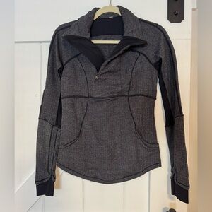 Lululemon herringbone base runner 1/2 zip